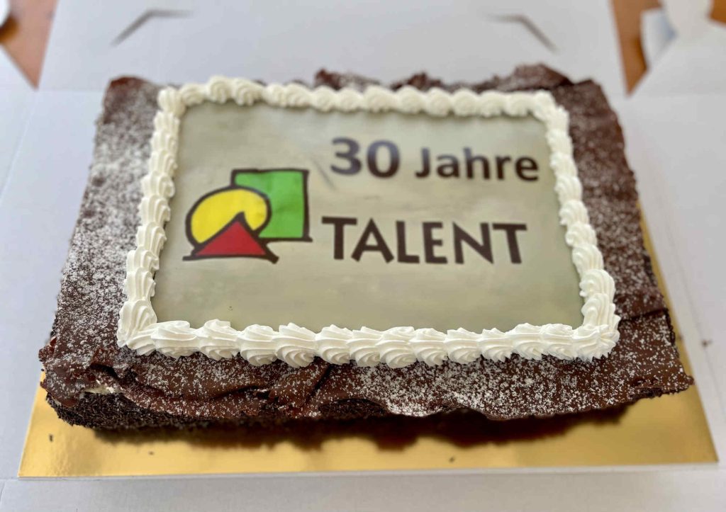 30 Jahre Verein Talent Torte